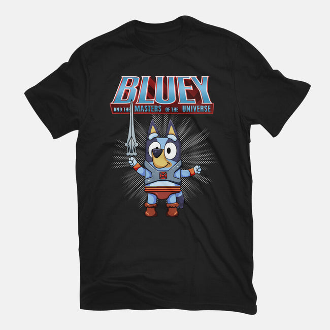 Bluey And The Masters Of The Universe-Womens-Fitted-Tee-JamesQJO