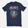 Bluey And The Masters Of The Universe-Womens-Fitted-Tee-JamesQJO