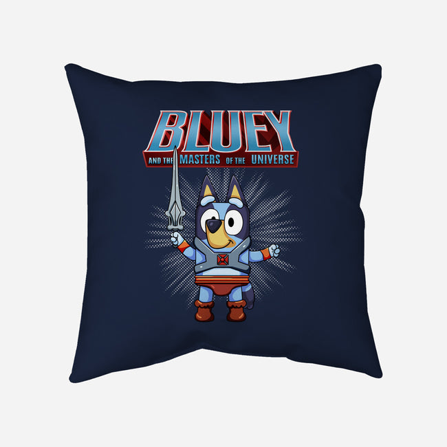 Bluey And The Masters Of The Universe-None-Removable Cover w Insert-Throw Pillow-JamesQJO