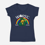 Worst Luck Ever-Womens-V-Neck-Tee-Boggs Nicolas