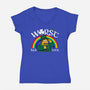 Worst Luck Ever-Womens-V-Neck-Tee-Boggs Nicolas