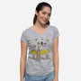 Beagle Kong-Womens-V-Neck-Tee-Getsousa!