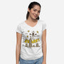 Beagle Kong-Womens-V-Neck-Tee-Getsousa!