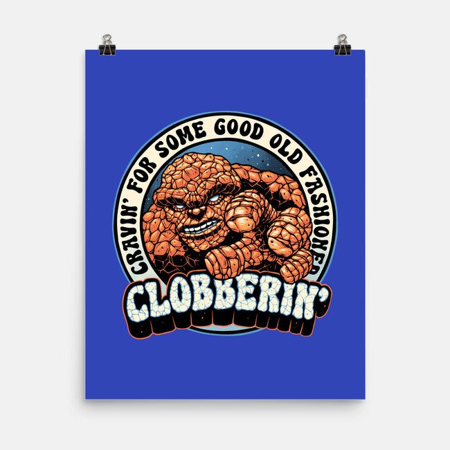 Good Old Clobberin-None-Matte-Poster-momma_gorilla