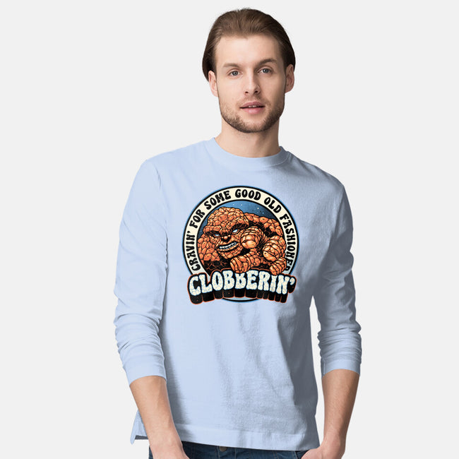 Good Old Clobberin-Mens-Long Sleeved-Tee-momma_gorilla