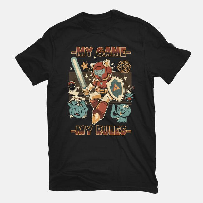 My Game My Rules-Womens-Fitted-Tee-Heyra Vieira
