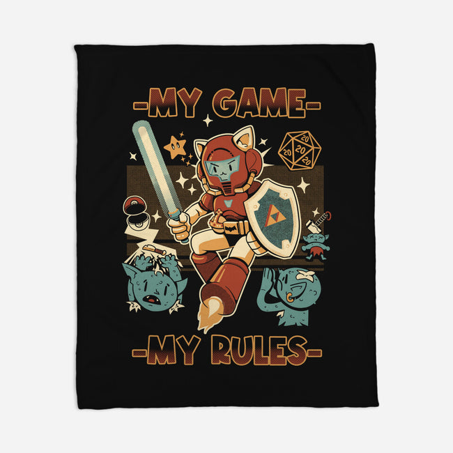 My Game My Rules-None-Fleece-Blanket-Heyra Vieira