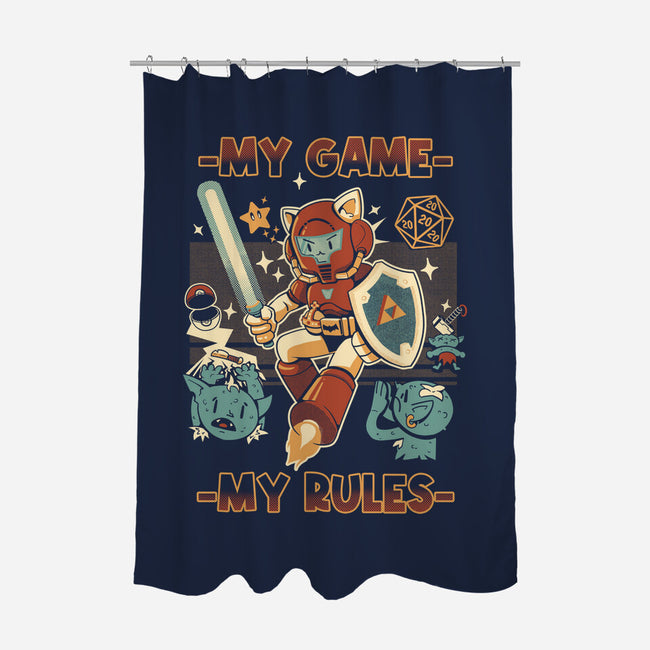 My Game My Rules-None-Polyester-Shower Curtain-Heyra Vieira