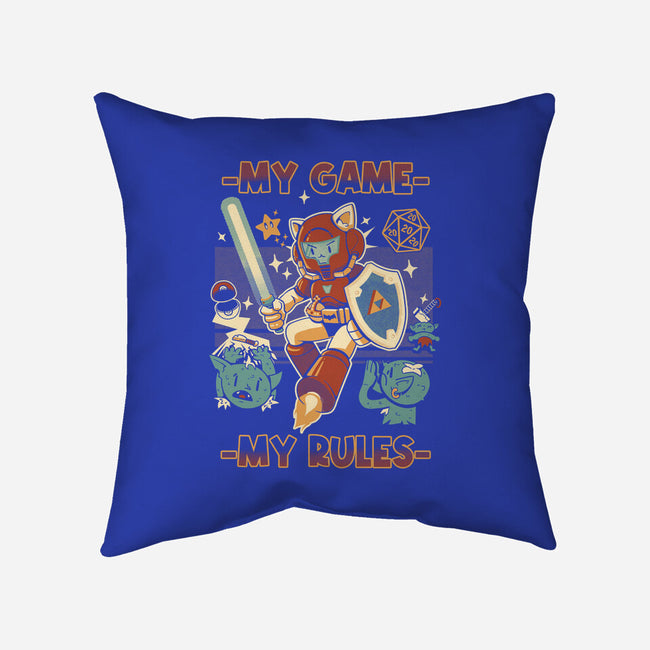 My Game My Rules-None-Removable Cover w Insert-Throw Pillow-Heyra Vieira