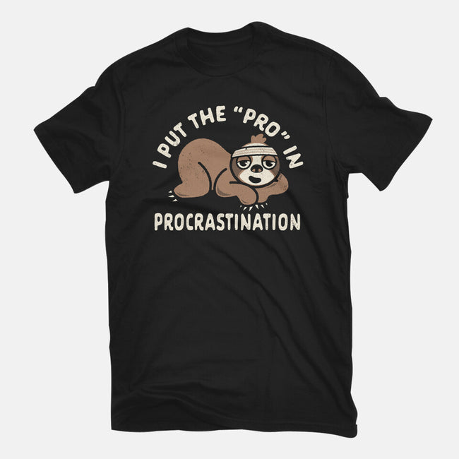 The Pro In Procrastination-Womens-Basic-Tee-Nemons