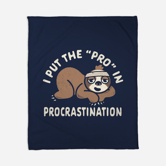 The Pro In Procrastination-None-Fleece-Blanket-Nemons