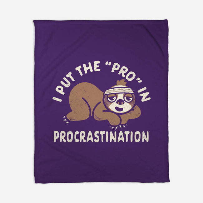 The Pro In Procrastination-None-Fleece-Blanket-Nemons