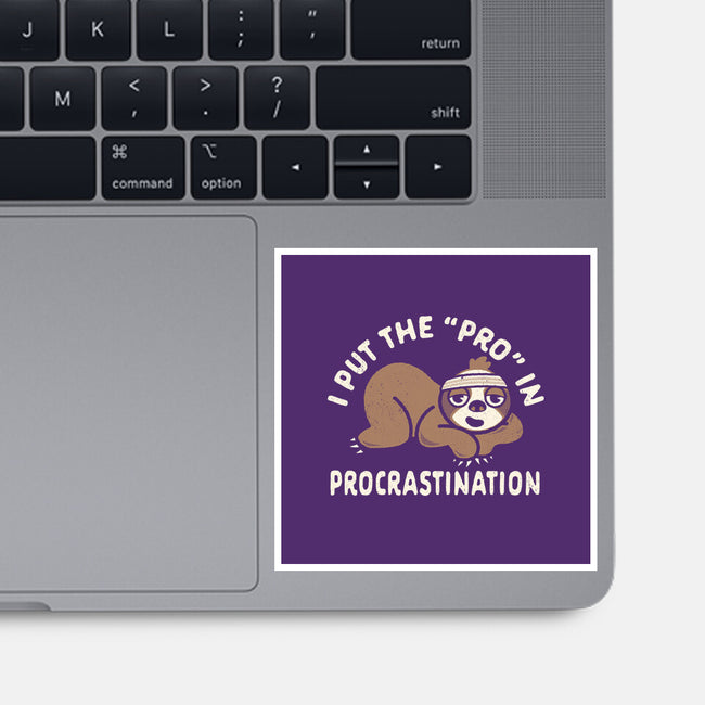 The Pro In Procrastination-None-Glossy-Sticker-Nemons