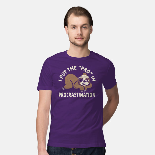 The Pro In Procrastination-Mens-Premium-Tee-Nemons