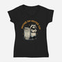 Another Day Another Slay Raccoon-Womens-V-Neck-Tee-dandingeroz