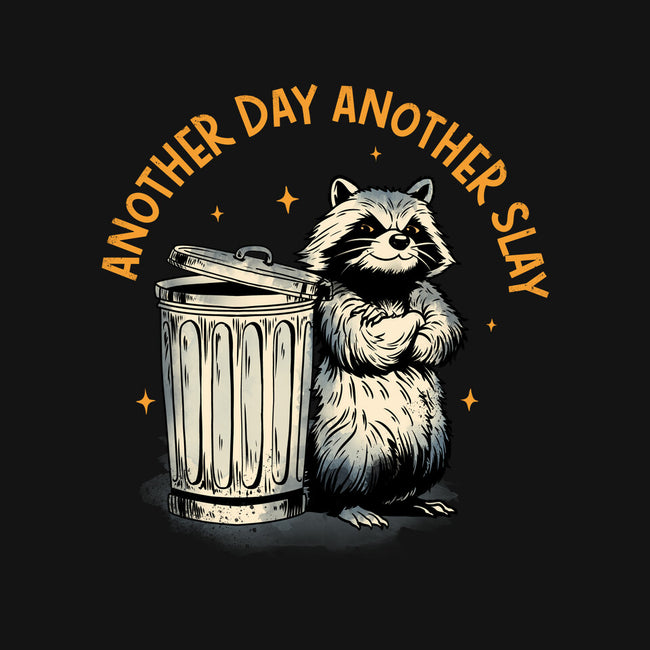 Another Day Another Slay Raccoon-Womens-V-Neck-Tee-dandingeroz