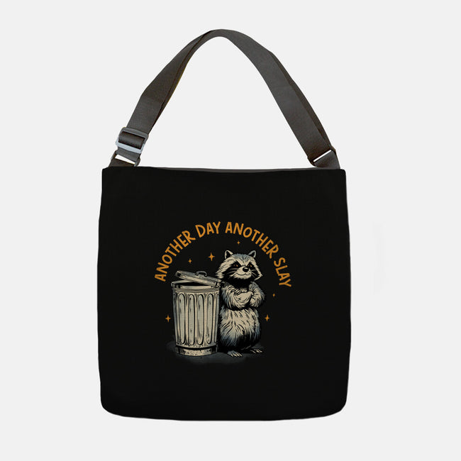 Another Day Another Slay Raccoon-None-Adjustable Tote-Bag-dandingeroz