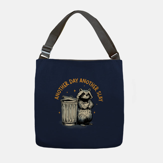 Another Day Another Slay Raccoon-None-Adjustable Tote-Bag-dandingeroz