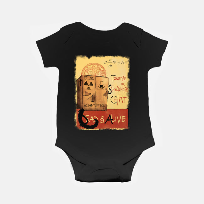 Tournee Du Schrodinger Chat-Baby-Basic-Onesie-fanfabio