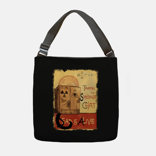 Tournee Du Schrodinger Chat-None-Adjustable Tote-Bag-fanfabio