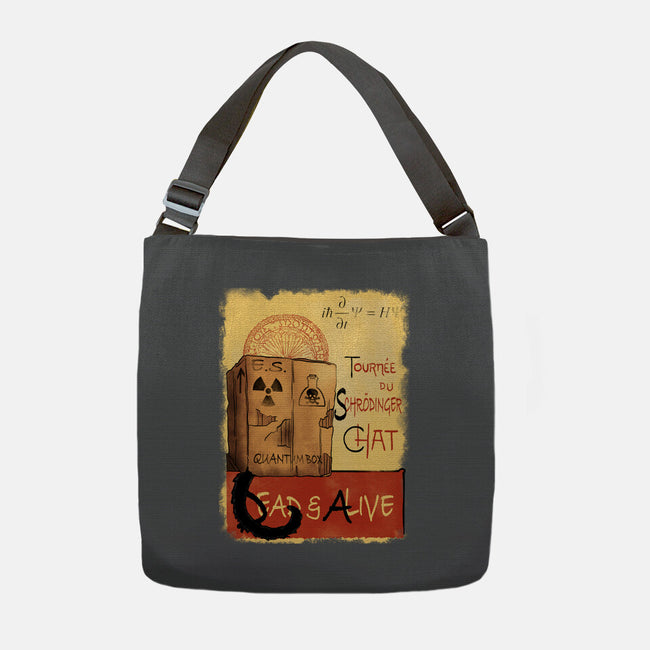Tournee Du Schrodinger Chat-None-Adjustable Tote-Bag-fanfabio