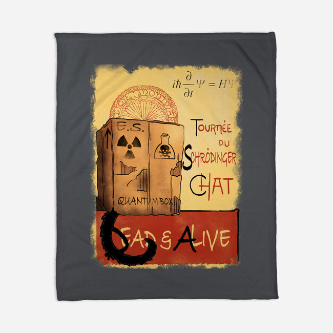 Tournee Du Schrodinger Chat-None-Fleece-Blanket-fanfabio