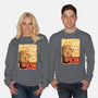 Tournee Du Schrodinger Chat-Unisex-Crew Neck-Sweatshirt-fanfabio