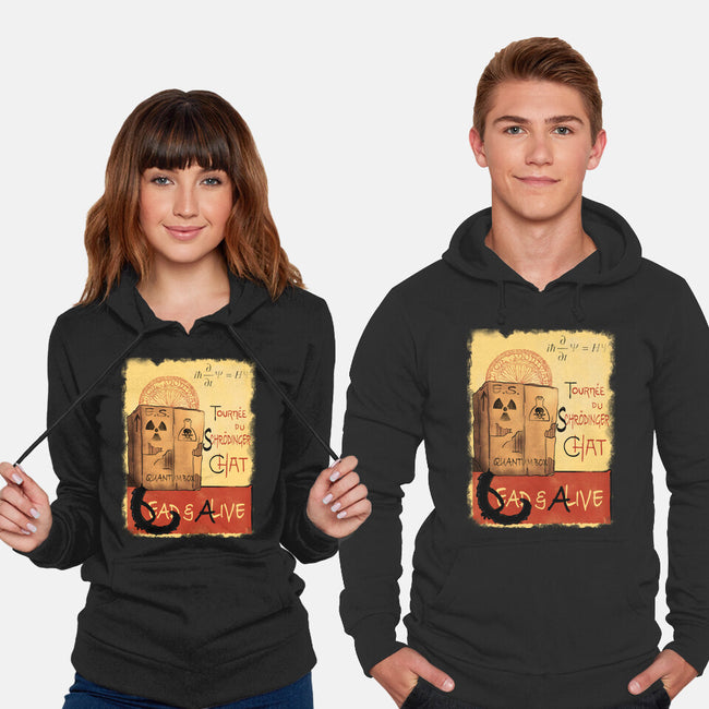 Tournee Du Schrodinger Chat-Unisex-Pullover-Sweatshirt-fanfabio