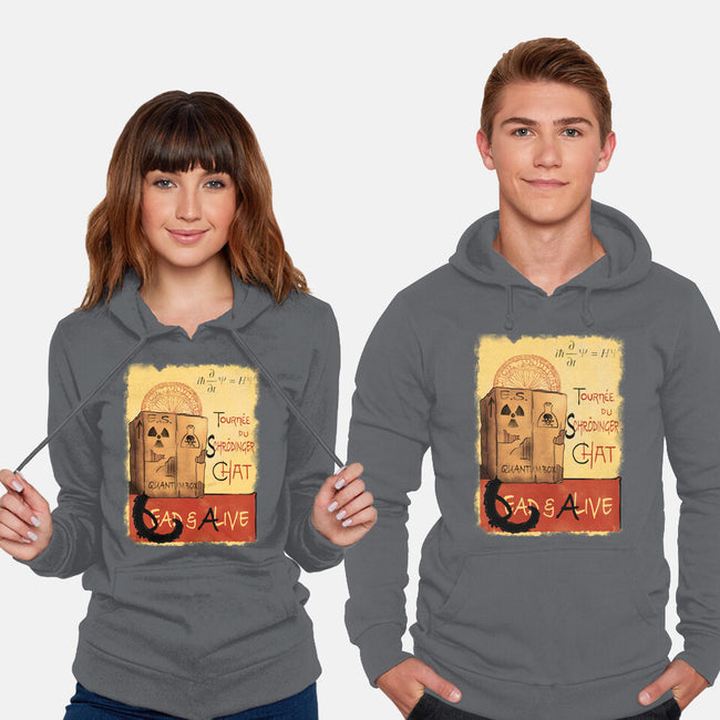 Tournee Du Schrodinger Chat-Unisex-Pullover-Sweatshirt-fanfabio