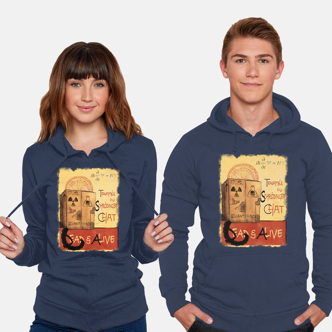 Tournee Du Schrodinger Chat-Unisex-Pullover-Sweatshirt-fanfabio