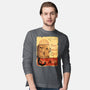 Tournee Du Schrodinger Chat-Mens-Long Sleeved-Tee-fanfabio
