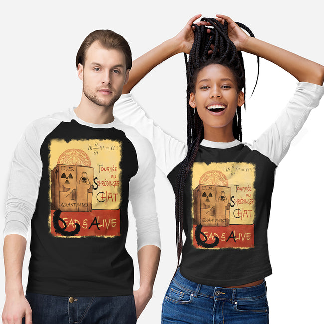 Tournee Du Schrodinger Chat-Unisex-Baseball-Tee-fanfabio