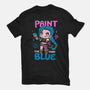 Paint The Town Blue-Unisex-Basic-Tee-Vallina84