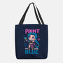 Paint The Town Blue-None-Basic Tote-Bag-Vallina84