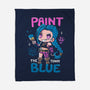 Paint The Town Blue-None-Fleece-Blanket-Vallina84