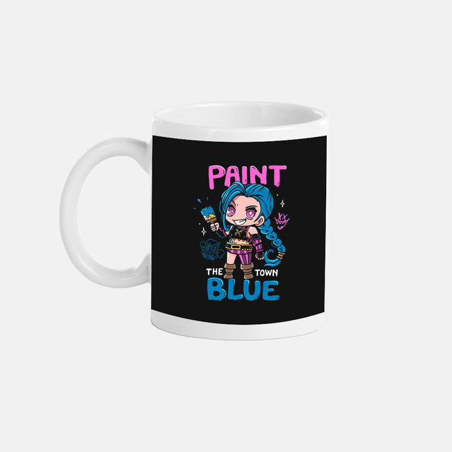 Paint The Town Blue-None-Mug-Drinkware-Vallina84