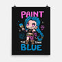 Paint The Town Blue-None-Matte-Poster-Vallina84