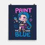 Paint The Town Blue-None-Matte-Poster-Vallina84