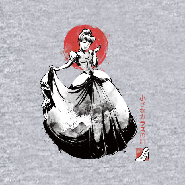 Moonlit Maiden Sumi-e-Womens-V-Neck-Tee-Astrobot Invention