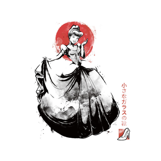 Moonlit Maiden Sumi-e-Womens-Fitted-Tee-Astrobot Invention