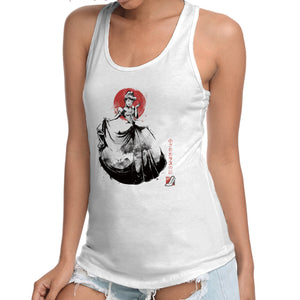 Moonlit Maiden Sumi-e