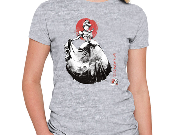 Moonlit Maiden Sumi-e