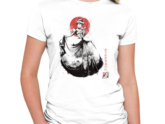 Moonlit Maiden Sumi-e