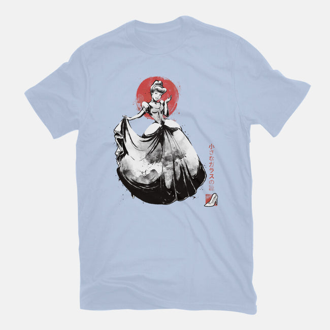 Moonlit Maiden Sumi-e-Womens-Fitted-Tee-Astrobot Invention