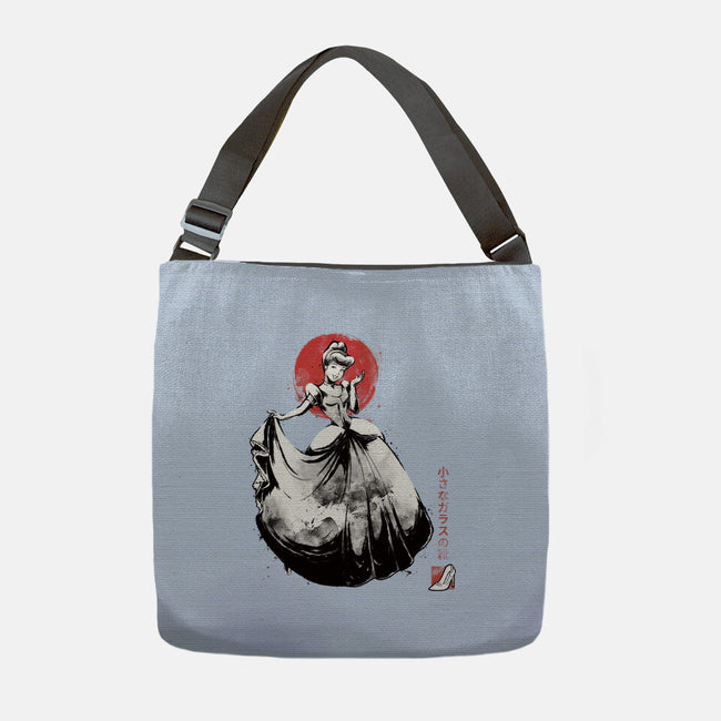 Moonlit Maiden Sumi-e-None-Adjustable Tote-Bag-Astrobot Invention