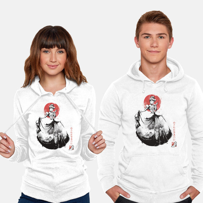 Moonlit Maiden Sumi-e-Unisex-Pullover-Sweatshirt-Astrobot Invention