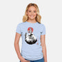 Moonlit Maiden Sumi-e-Womens-Fitted-Tee-Astrobot Invention