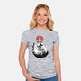Moonlit Maiden Sumi-e-Womens-Fitted-Tee-Astrobot Invention