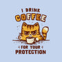 I Drink Coffee To Protect You-Unisex-Basic-Tee-kg07