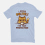 I Drink Coffee To Protect You-Womens-Basic-Tee-kg07